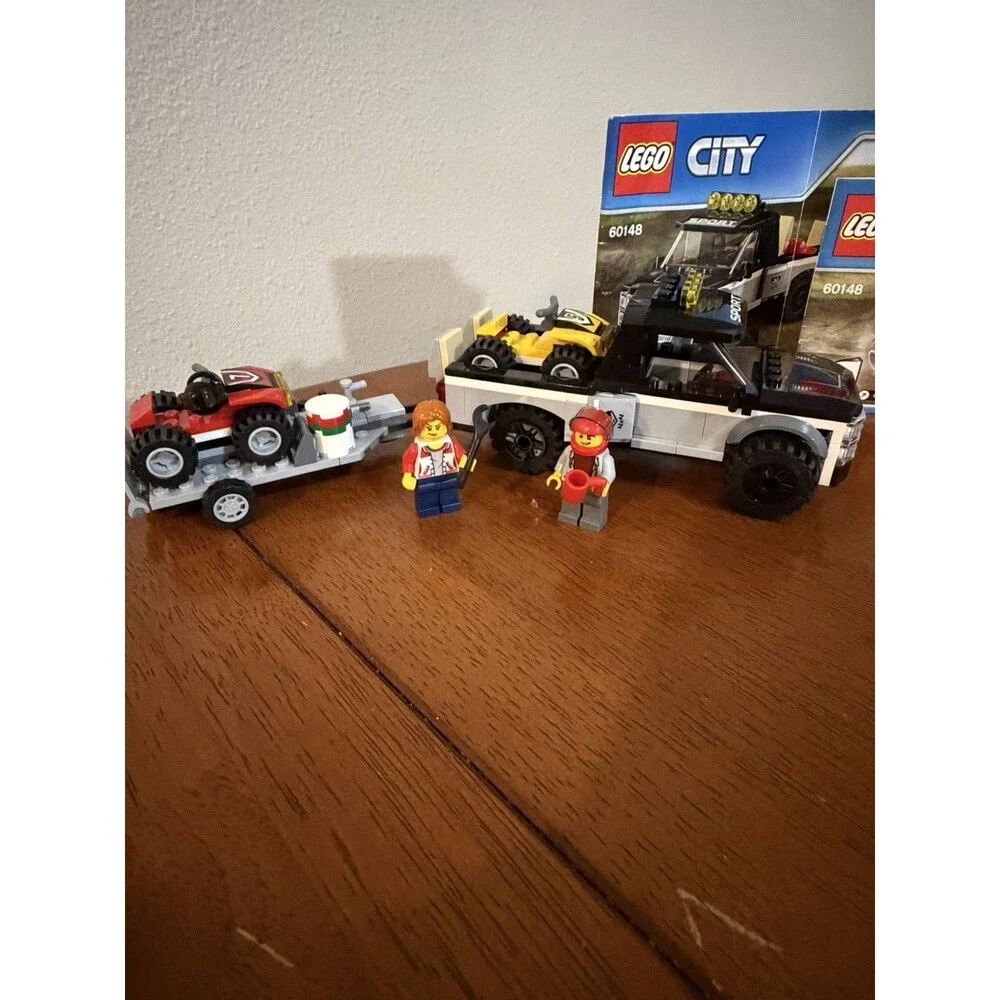 LEGO CITY: ATV Race Team 99% Full Set with Manual and Figures (60148)